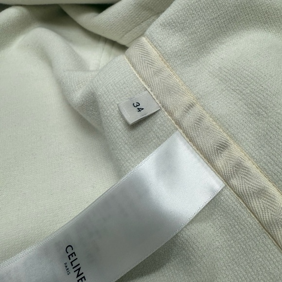 Celine Black and White Striped Women's Blazer - Picture 2 of 2